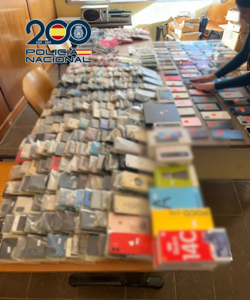 Efectos intervenidos banda criminal Benidorm - Policía Nacional